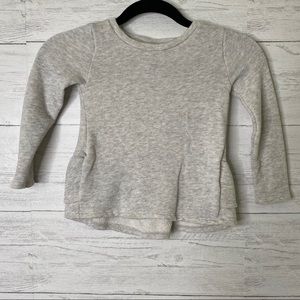 🌈 carters toddler ruffle back sweatshirt